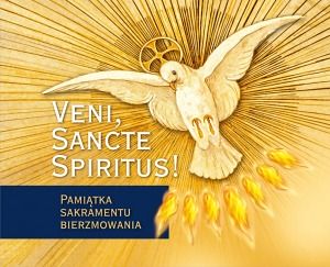 Veni Sancte Spiritus Pamiątka sakramentu bierzmowania - niebieska
